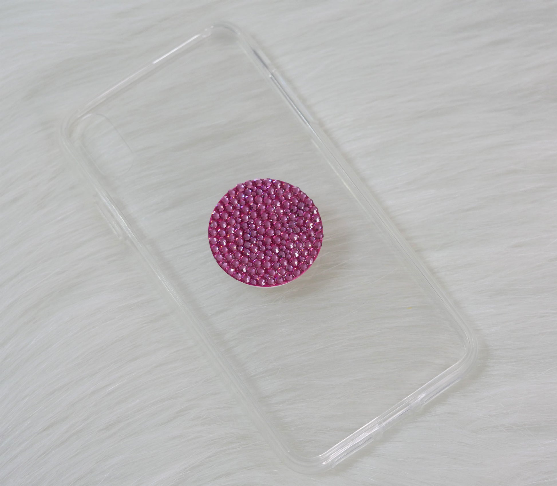 PopSocket in Rose (Design #136) - Crystal Iced