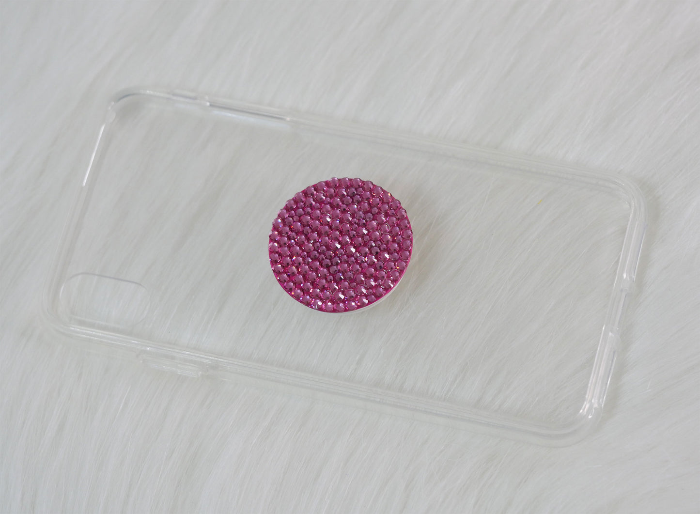 PopSocket in Rose (Design #136) - Crystal Iced