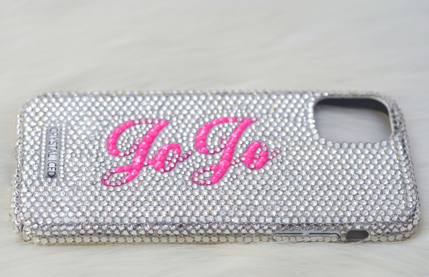 Neon Pink Name Made with Crystals (Design #228)