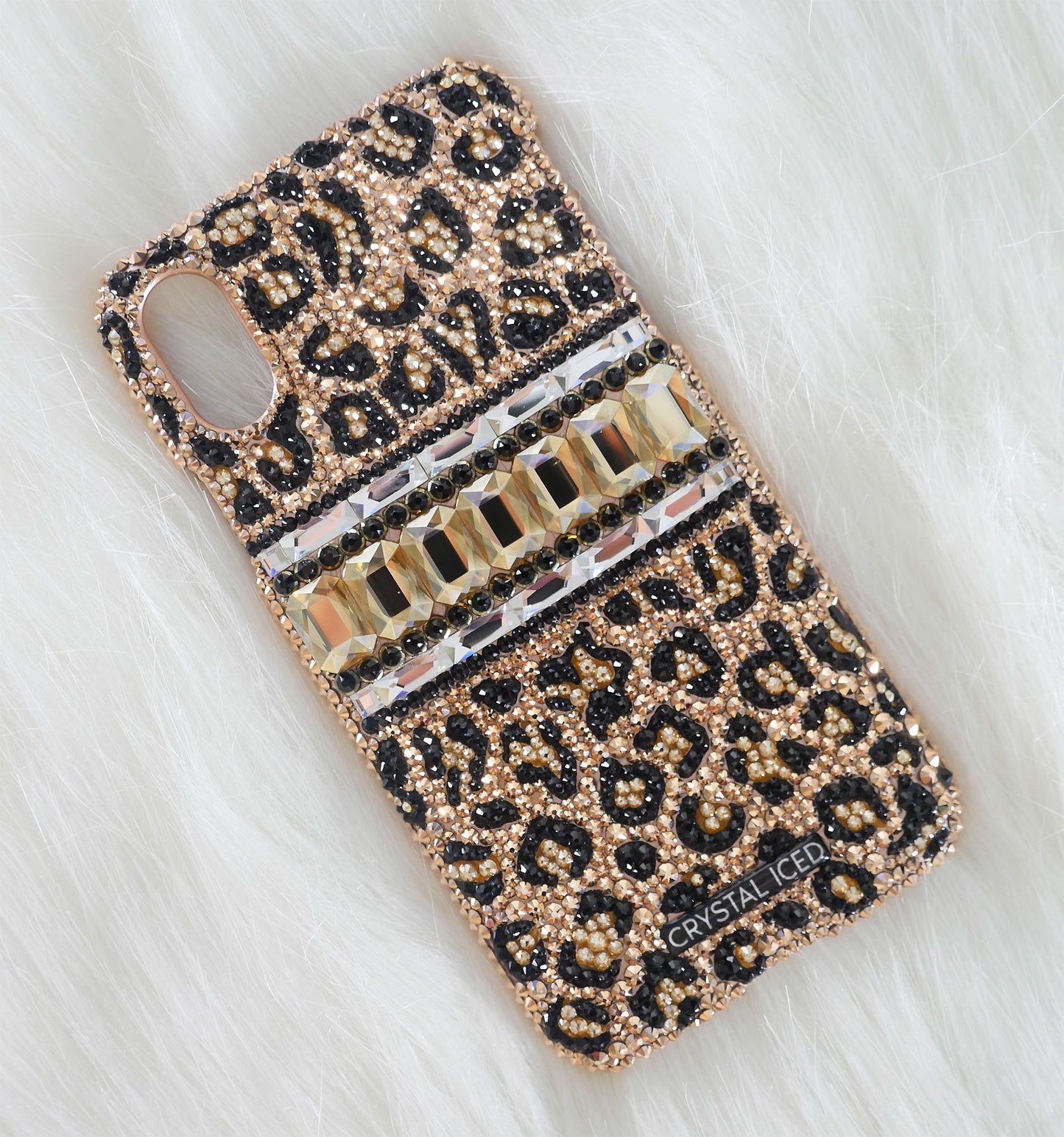 Leopard Luxe made with Crystals (Design #231)