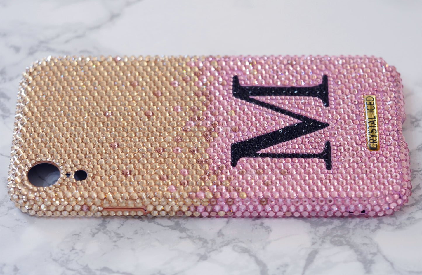 Monogram Ombre with your Initials in Crystals (Design #203)