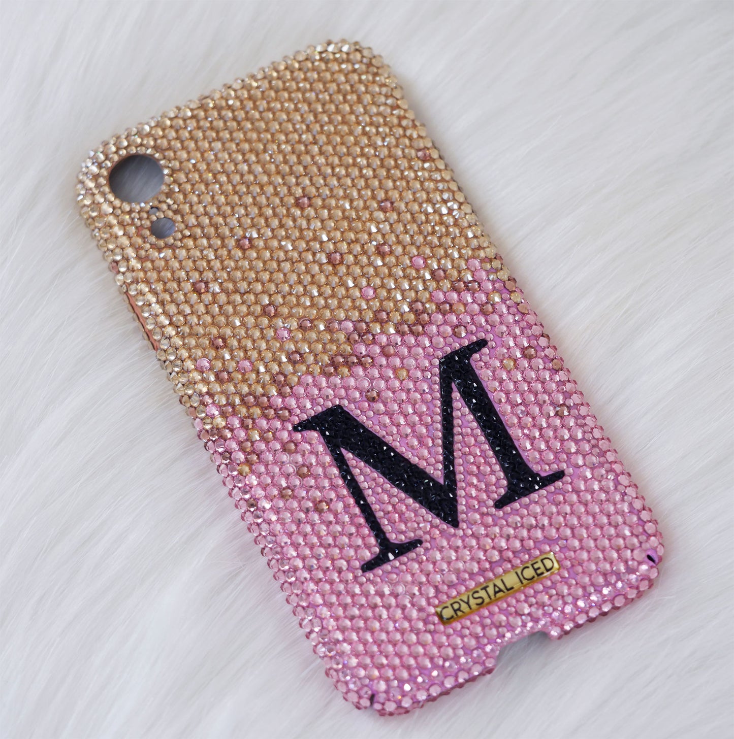 Monogram Ombre with your Initials in Crystals (Design #203)