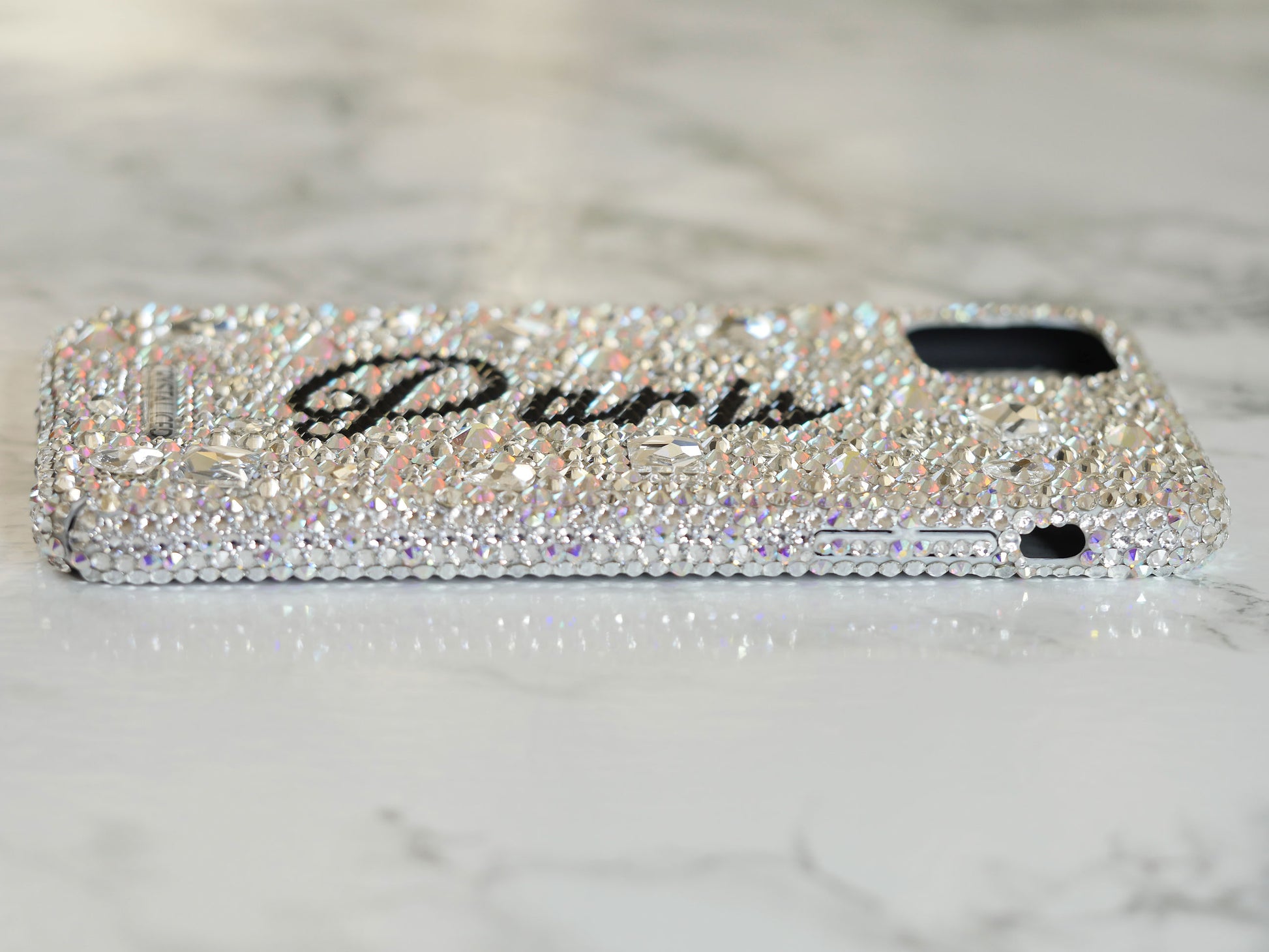 Bella with your Name made with Crystals (Design #235) - Crystal Iced