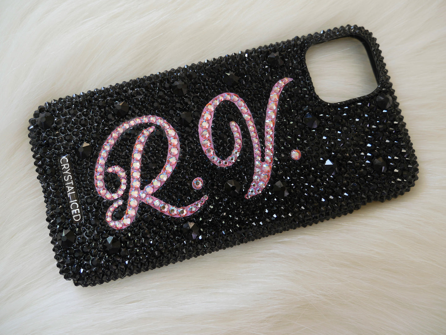 Lustré Jet with your Initials in Crystals (Design #210)