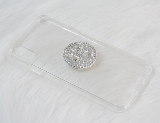 PopSocket Simple Hearts (Design #141) - Crystal Iced