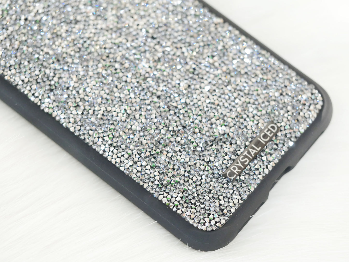 Fine Rocks in Grey Crystals for Apple iPhone XS Max (Design #814) - Crystal Iced